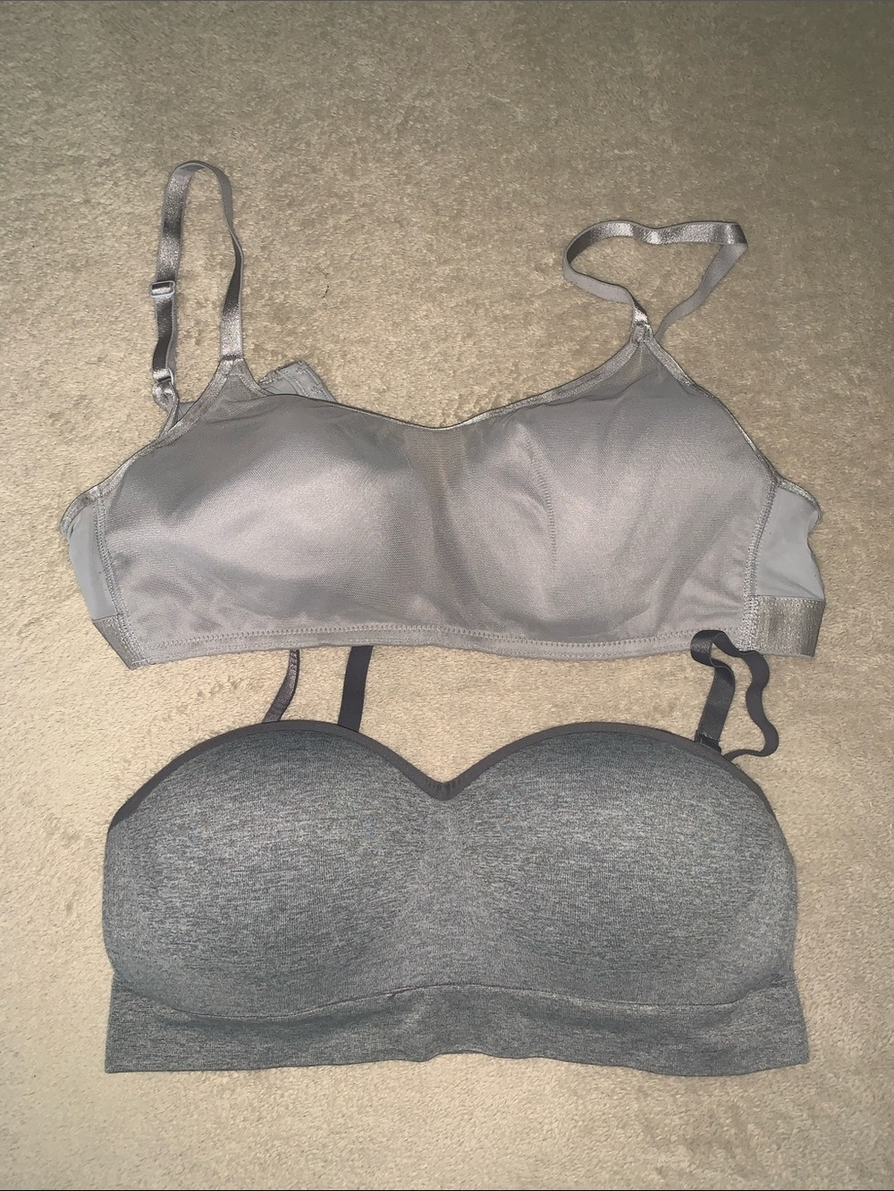 Everyday Wireless Gray Comfort Bra - Pack of 2
